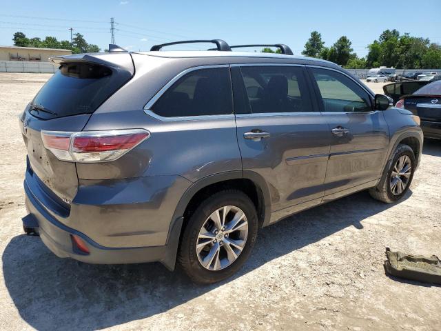 5TDKKRFH2FS085613 - 2015 TOYOTA HIGHLANDER XLE GRAY photo 3