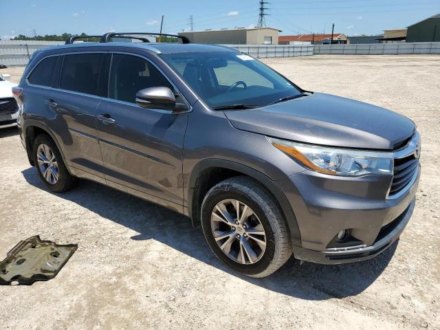5TDKKRFH2FS085613 - 2015 TOYOTA HIGHLANDER XLE GRAY photo 4