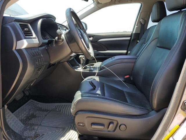 5TDKKRFH2FS085613 - 2015 TOYOTA HIGHLANDER XLE GRAY photo 7