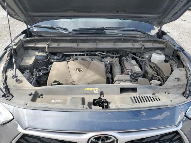 5TDGZRAH5NS130017 - 2022 TOYOTA HIGHLANDER XLE GRAY photo 12