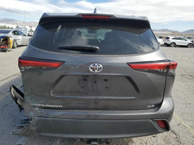 5TDGZRAH5NS130017 - 2022 TOYOTA HIGHLANDER XLE GRAY photo 6