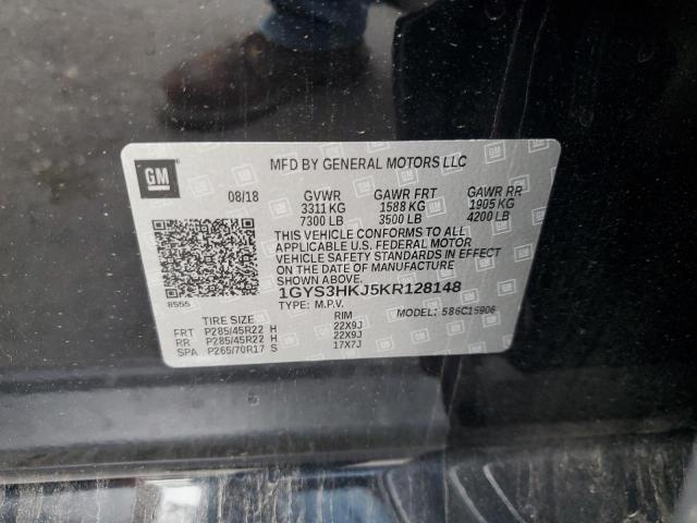 1GYS3HKJ5KR128148 - 2019 CADILLAC ESCALADE ESV LUXURY 黑色 照片 13