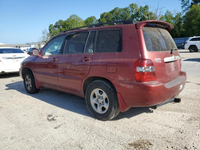 JTEGD21A150110175 - 2005 TOYOTA HIGHLANDER MAROON photo 2