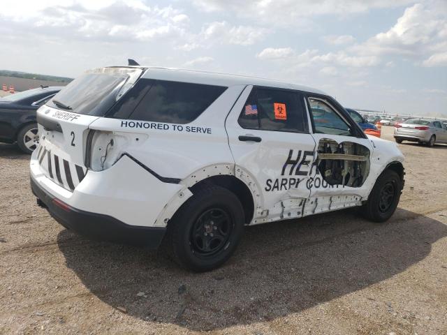 1FM5K8AB6NGA99738 - 2022 FORD EXPLORER POLICE INTERCEPTOR 白色 照片 3