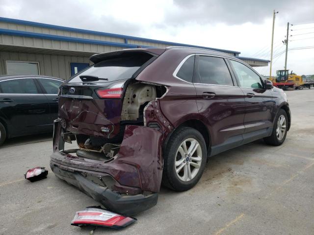 2FMPK4J98KBC59460 - 2019 FORD EDGE SEL BURGUNDY photo 3