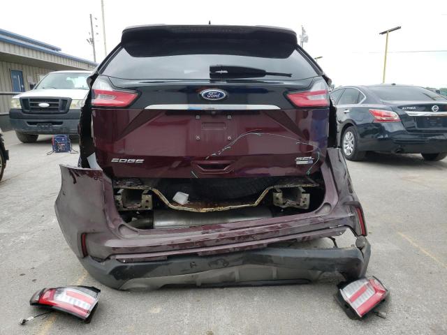 2FMPK4J98KBC59460 - 2019 FORD EDGE SEL BURGUNDY photo 6