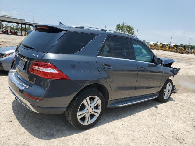 4JGDA5HBXEA277477 - 2014 MERCEDES-BENZ ML 350 4MATIC GRAY photo 3