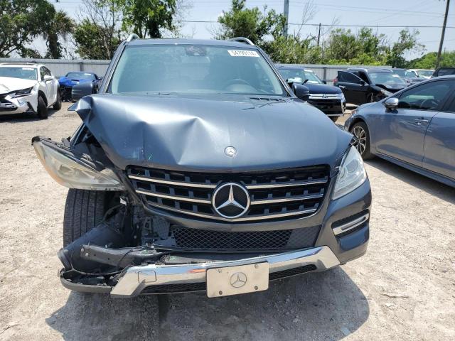 4JGDA5HBXEA277477 - 2014 MERCEDES-BENZ ML 350 4MATIC GRAY photo 5