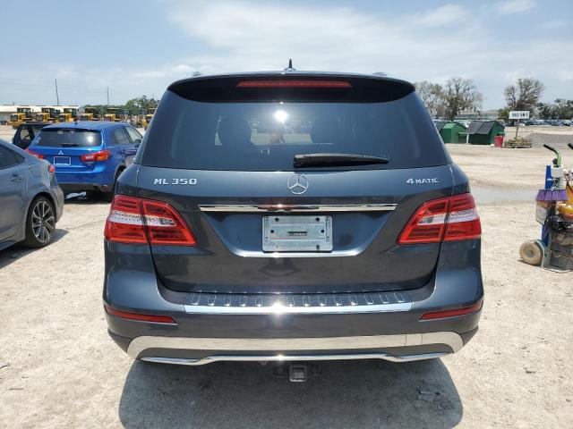 4JGDA5HBXEA277477 - 2014 MERCEDES-BENZ ML 350 4MATIC GRAY photo 6