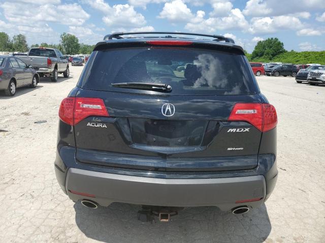 2HNYD28259H528936 - 2009 ACURA MDX BLACK photo 6