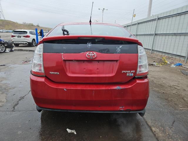 JTDKB20U197863332 - 2009 TOYOTA PRIUS RED photo 6