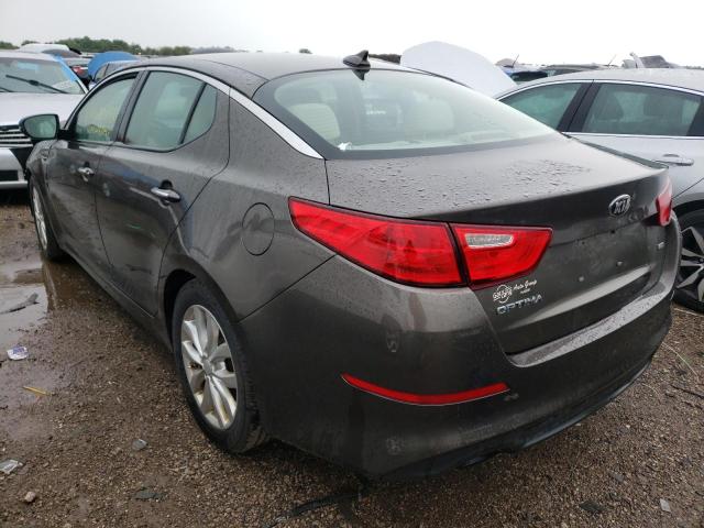 5XXGM4A70EG341474 - 2014 KIA OPTIMA LX GRAY photo 3