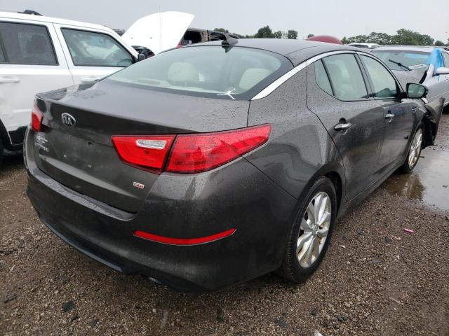 5XXGM4A70EG341474 - 2014 KIA OPTIMA LX GRAY photo 4