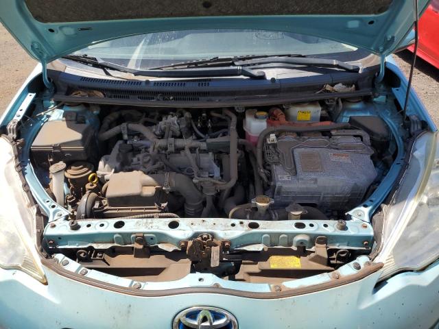 JTDKDTB35E1061898 - 2014 TOYOTA PRIUS C TURQUOISE photo 11