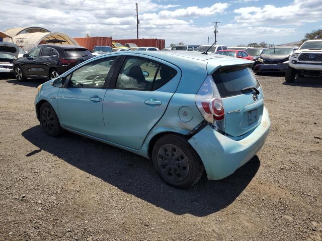 JTDKDTB35E1061898 - 2014 TOYOTA PRIUS C TURQUOISE photo 2