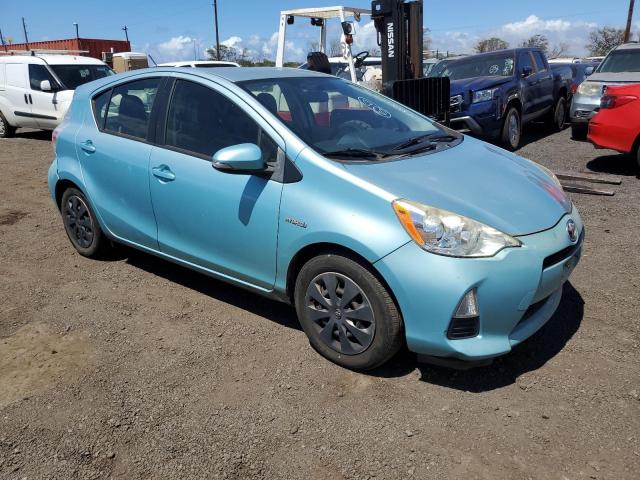 JTDKDTB35E1061898 - 2014 TOYOTA PRIUS C TURQUOISE photo 4
