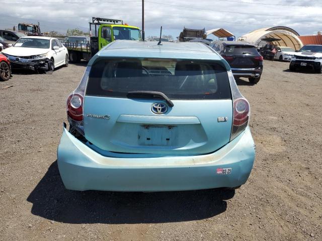 JTDKDTB35E1061898 - 2014 TOYOTA PRIUS C TURQUOISE photo 6