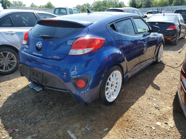 KMHTC6AE4FU243339 - 2015 HYUNDAI VELOSTER TURBO BLUE photo 4