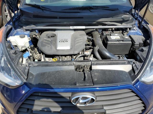 KMHTC6AE4FU243339 - 2015 HYUNDAI VELOSTER TURBO BLUE photo 7