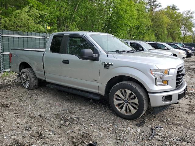 1FTEX1EP0HFC00690 - 2017 FORD F150 SUPER CAB SILVER photo 4