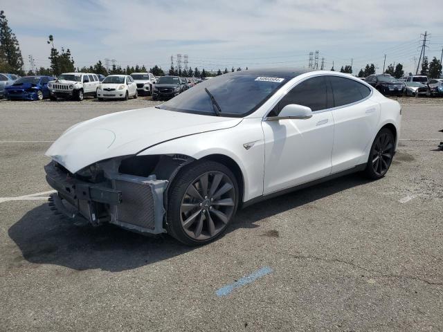 5YJSA1CP5DFP21135 - 2013 TESLA MODEL S თეთრი ფოტო 1
