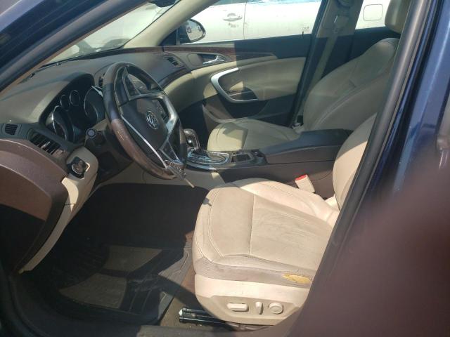 2G4GR5EK2C9162133 - 2012 BUICK REGAL BLUE photo 7