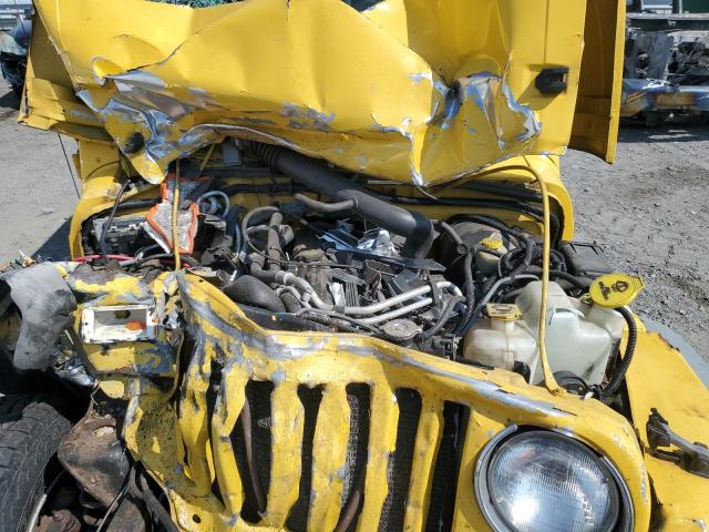 1J4FA49S1YP743699 - 2000 JEEP WRANGLER SPORT YELLOW photo 11