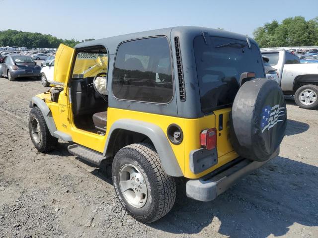 1J4FA49S1YP743699 - 2000 JEEP WRANGLER SPORT YELLOW photo 2