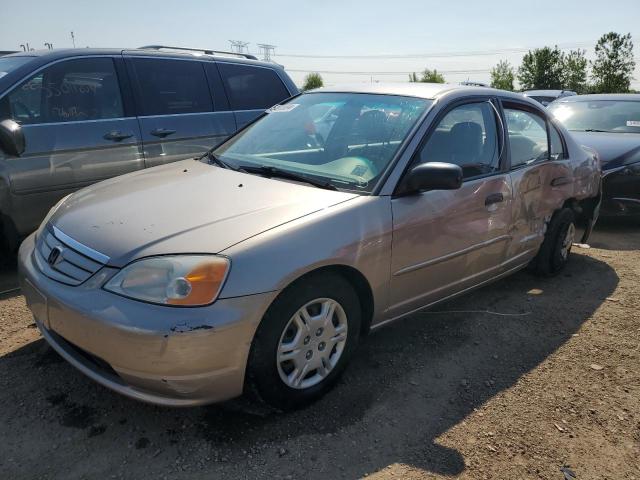 1HGES16541L002876 - 2001 HONDA CIVIC LX TAN photo 1