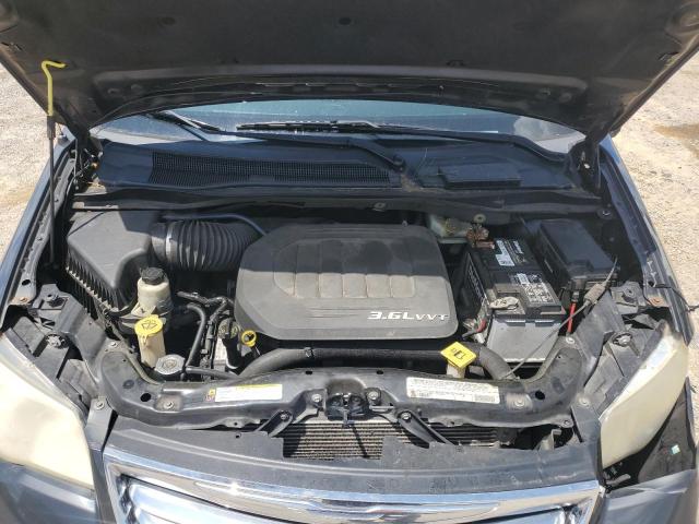 2C4RC1CG0CR181866 - 2012 CHRYSLER TOWN & COU TOURING L BLACK photo 12