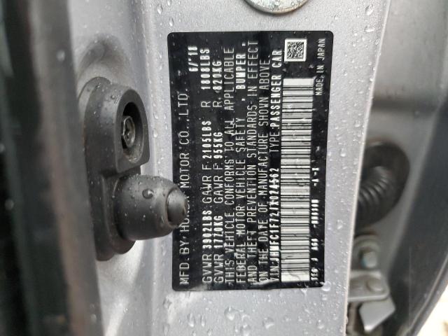 JHMFC1F72JX024562 - 2018 HONDA CIVIC EXL SILVER photo 13