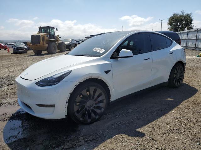 7SAYGDEF9NF551669 - 2022 TESLA MODEL Y WHITE photo 1