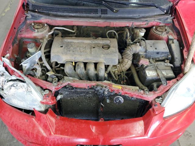 2T1KR32E76C617726 - 2006 TOYOTA COROLLA MA XR RED photo 11