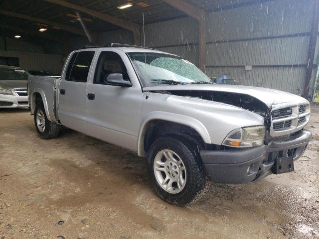 1D7HL38K54S593310 - 2004 DODGE DAKOTA QUAD SPORT SILVER photo 4