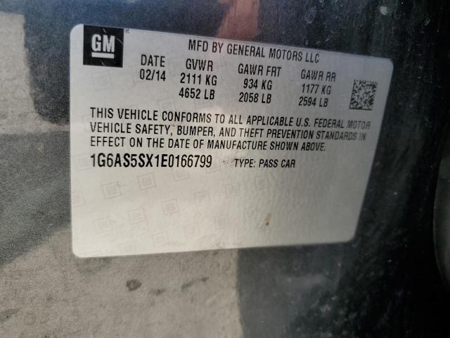 1G6AS5SX1E0166799 - 2014 CADILLAC CTS PERFORMANCE COLLECTION Gri fotoğraf 12