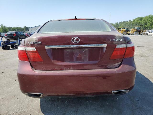 JTHBL46F175044670 - 2007 LEXUS LS 460 BURGUNDY photo 6