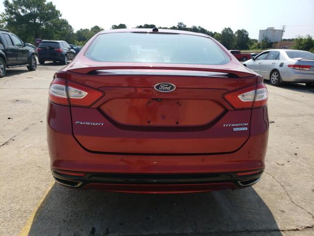 3FA6P0K94DR106139 - 2013 FORD FUSION TITANIUM BURGUNDY photo 6