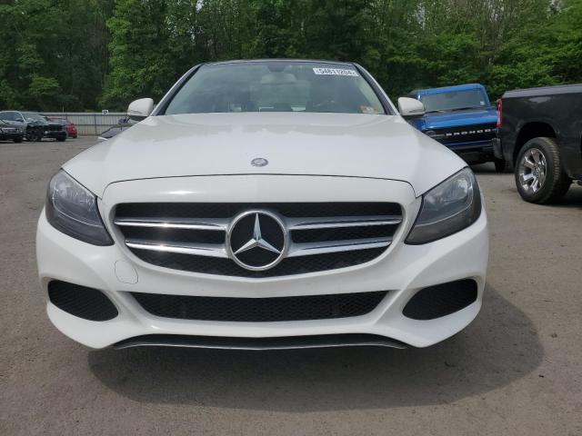 55SWF4KB8FU080252 - 2015 MERCEDES-BENZ C 300 4MATIC WHITE photo 5