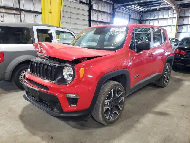 ZACNJDAB0MPM69998 - 2021 JEEP RENEGADE SPORT RED photo 2