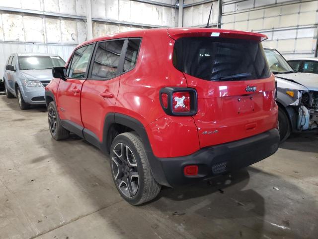 ZACNJDAB0MPM69998 - 2021 JEEP RENEGADE SPORT RED photo 3