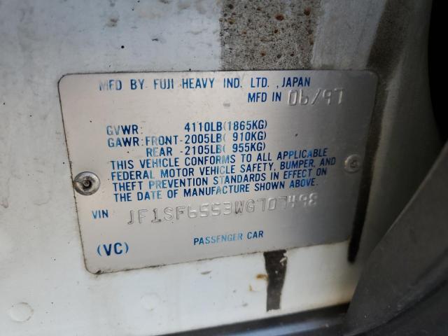 JF1SF6553WG707498 - 1998 SUBARU FORESTER S 白色 照片 13