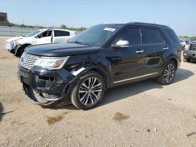 1FM5K8HT1JGC96261 - 2018 FORD EXPLORER PLATINUM BLACK photo 1