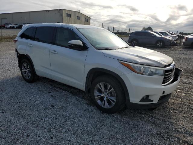 5TDKKRFH7FS044538 - 2015 TOYOTA HIGHLANDER XLE WHITE photo 4