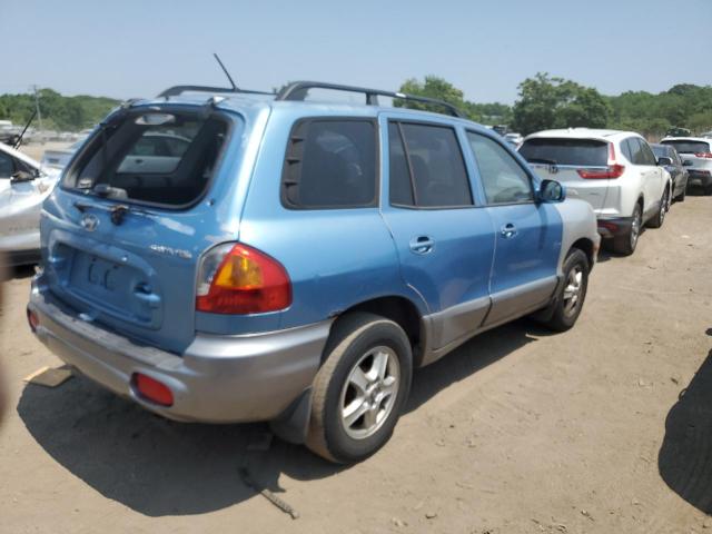 KM8SB12B84U738002 - 2004 HYUNDAI SANTA FE GL BLUE photo 3