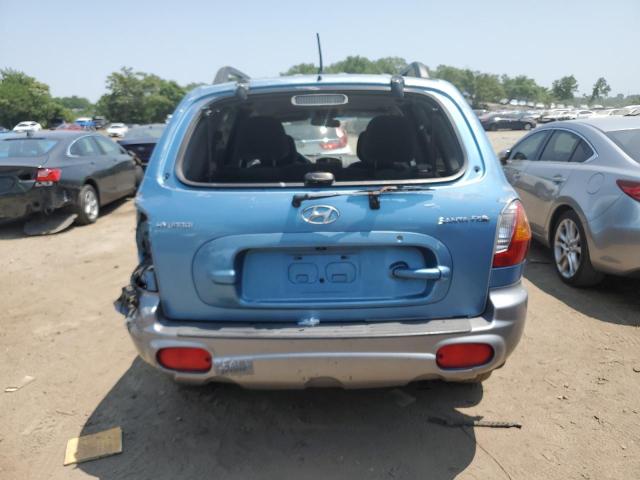 KM8SB12B84U738002 - 2004 HYUNDAI SANTA FE GL BLUE photo 6