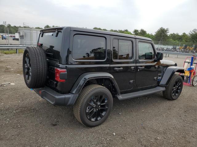 1C4JJXP62NW274356 - 2022 JEEP WRANGLER U SAHARA 4XE BLACK photo 3