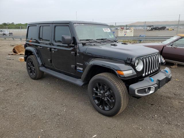 1C4JJXP62NW274356 - 2022 JEEP WRANGLER U SAHARA 4XE BLACK photo 4