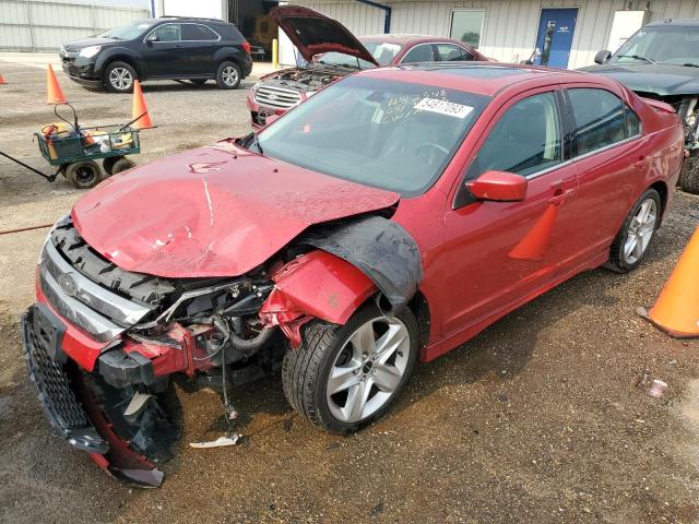 3FAHP0DC9CR197389 - 2012 FORD FUSION SPORT RED photo 1