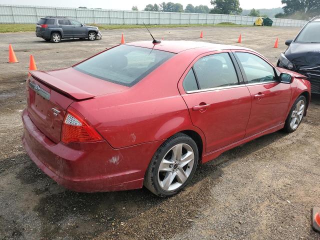 3FAHP0DC9CR197389 - 2012 FORD FUSION SPORT RED photo 3