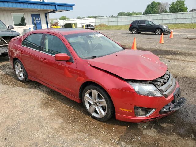 3FAHP0DC9CR197389 - 2012 FORD FUSION SPORT RED photo 4